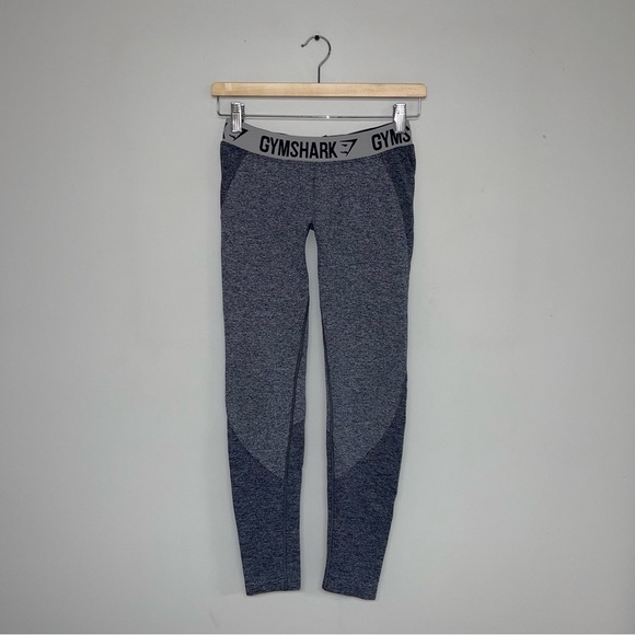 Gymshark Leggings Women's Size‎ Medium Blue Grey Flex Booty Contour Stretch - Picture 2 of 8